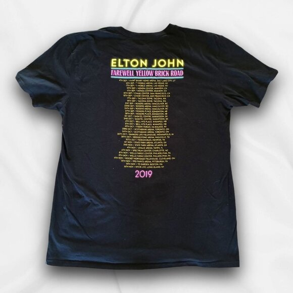2019 Elton John Farewell Concert T-Shirt - XL  Memorobillia, Rocker, Grunge - Picture 2 of 5
